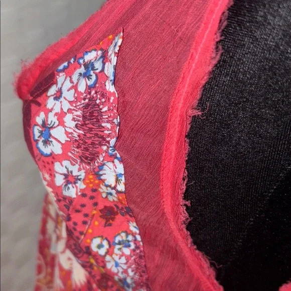 Like New- Free People Floral Sheer Mini Dress, size medium- final sale price - Picture 8 of 17